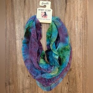 NWT Blue/ Green/ Purple Infinity Scarf